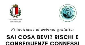 locandina webinar dico no alla droga puglia