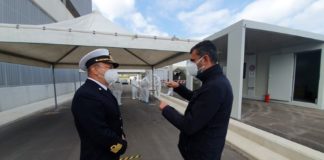 covid 19, il sindaco in fiera per verificare postazione drive through per tamponi
