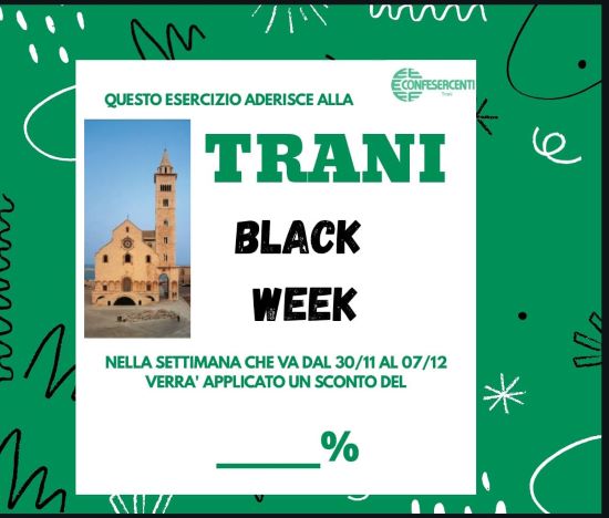 locandina trani black week