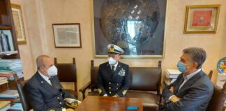 ospedale da campo barletta della marina militare, incontro sindaco - comandante