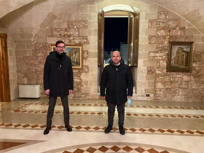 il capo di gabinetto del presidente della regione puglia in visita a villa castelli