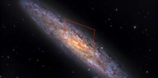 la galassia dello scultore, ngc 253 lontana 10 milioni di anni luce