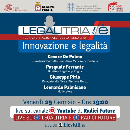 locandina appuntamento legalItria 29 gennaio