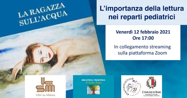 banner 'l'importanza della lettura nei reparti pediatrici libri su misura' 2021