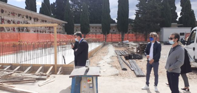 cimitero comunale barletta, avviata la costruzione di 900 loculi e di 240 nuovi ossari