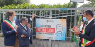 il sindaco oggi a vasto - intitolazione villa comunale a michele fazio