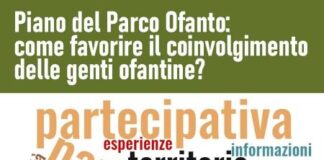 locandina piano parco ofanto - consultazione pubblica