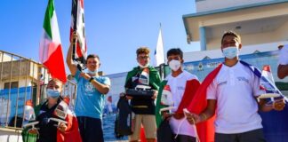 il podio mondiale o'pen skiff under 17