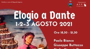 locandina mostra elogio a dante