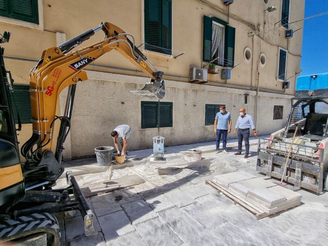 lavori salita porto bari vecchia