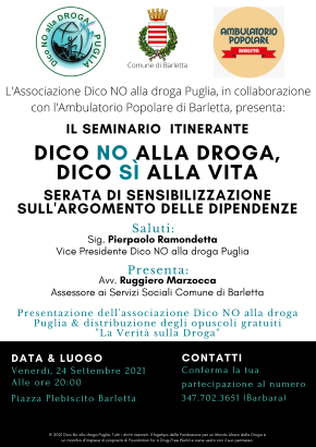 locandina secondo seminario itinerante a barletta