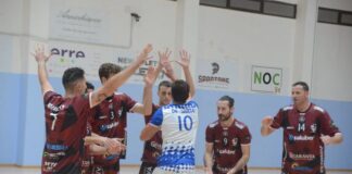 volley club grottaglie (esultanza previewarea brutia al campitelli)