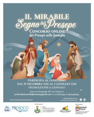 locandina concorso online 'il mirabile segno del presepe' 2021