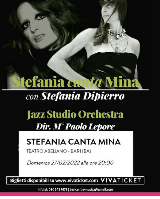 Bari, il 27 febbraio torna lo spettacolo “Stefania canta Mina”