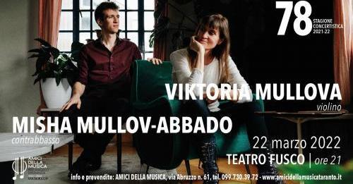 Taranto, concerto di Viktoria Mullova e Misha Mullov-Abbado Taranto, concerto di Viktoria Mullova e Misha Mullov-Abbado
