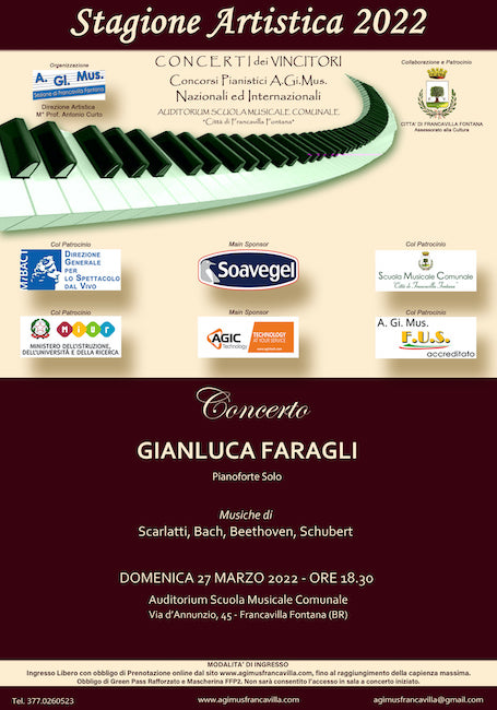Francavilla Fontana, al via la nuova stagione concertistica di A.Gi.Mus