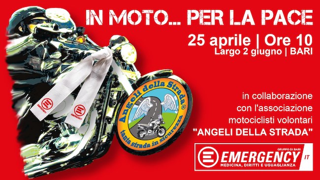 Αύριο η εκδήλωση “In Moto …. per la Pace” στο Μπάρι: αλλαγές στο οδικό σύστημα