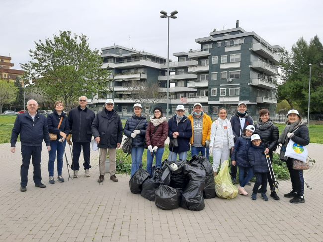 intervento raccolta rifiuti foggia