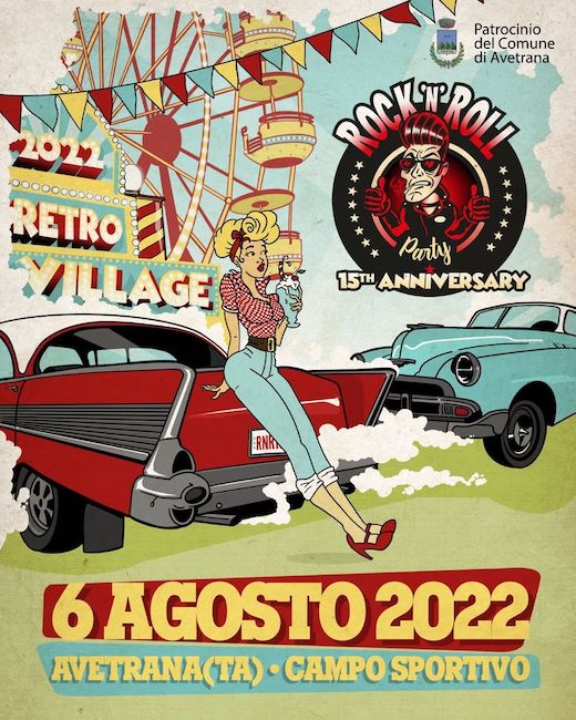 Rock ‘n’ roll Party, il 6 agosto 2022 ad Avetrana