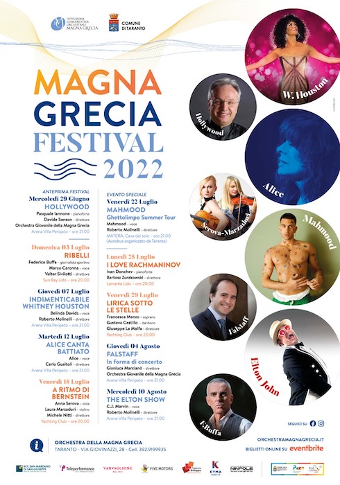 Taranto, Magna Grecia Festival 2022: i prossimi eventi