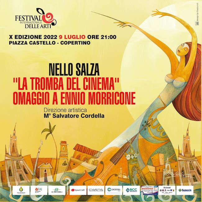 Copertino, concerto di Nello Salza: omaggio a Ennio Morricone Copertino, concerto di Nello Salza: omaggio a Ennio Morricone