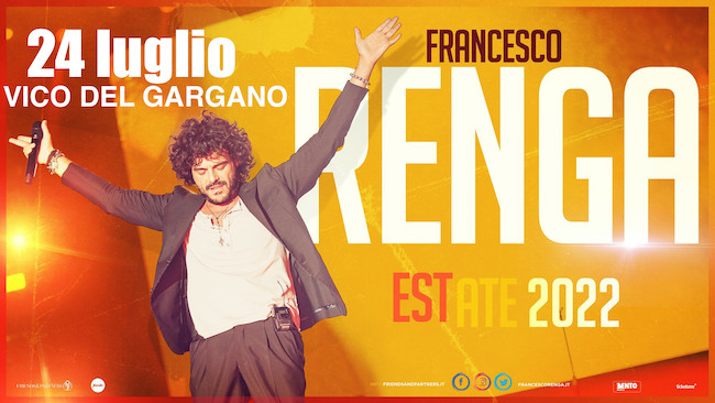 A Vico del Gargano il concerto di Francesco Renga