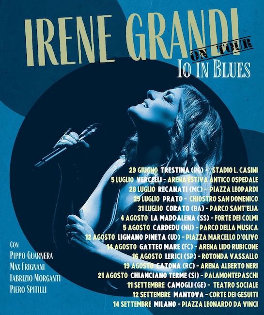 Corato, il concerto di Irene Grandi “Io in Blues” Corato, il concerto di Irene Grandi “Io in Blues”