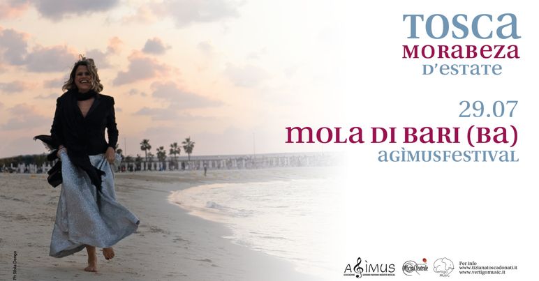 A Mola di Bari Tosca con lo spettacolo “Morabeza d’Estate”