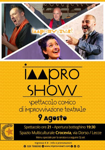 Lecce, ImproShow: domani lo spettacolo di improvvisazione teatrale