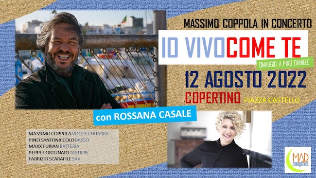Massimo Coppola e Rossana Casale in concerto a Copertino