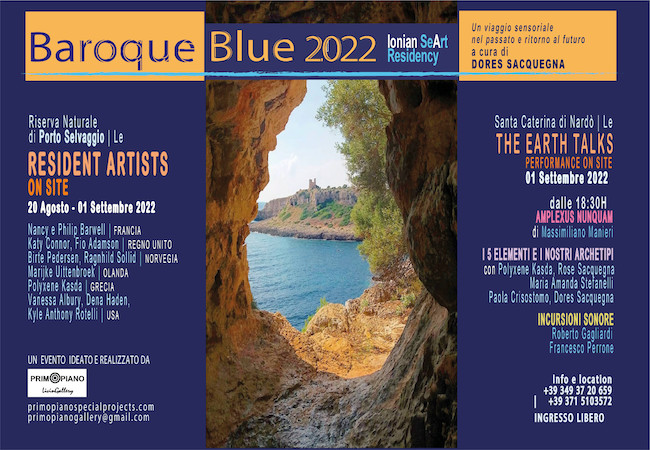 Baroque Blue 2022: Ionian SeArt Residency a Nardò