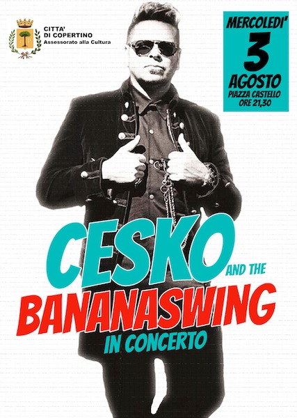 Concerto di Francesco Cesko Arcuti e dei  BananaSwing a Copertino