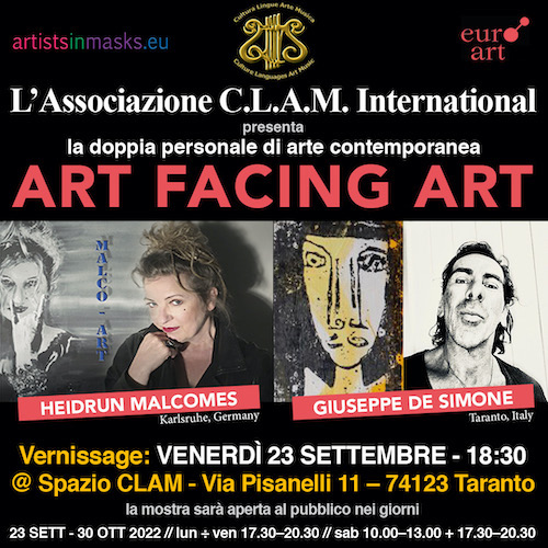 “Art Facing Art”, la doppia mostra personale a Taranto