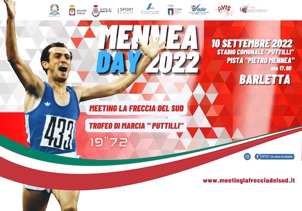 Mennea Day 2022, il 10 settembre a Barletta