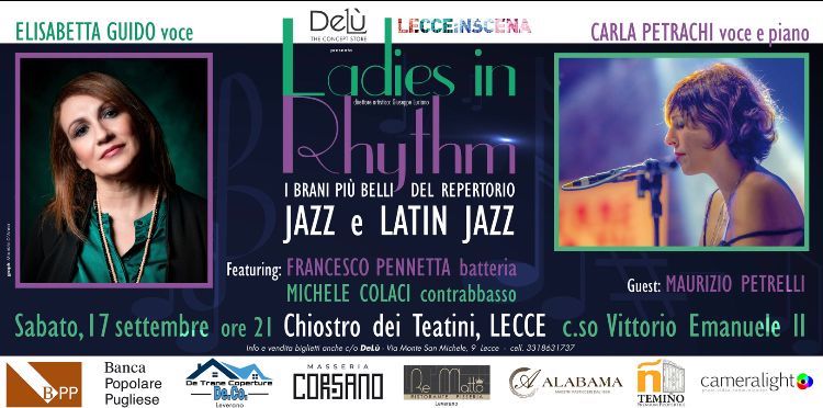 “Ladies in Rhythm”, Elisabetta Guido e Carla Petrachi in concerto a Lecce