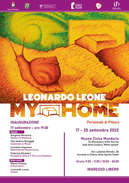 “My Home”, la mostra di Leonardo Leone a Manduria