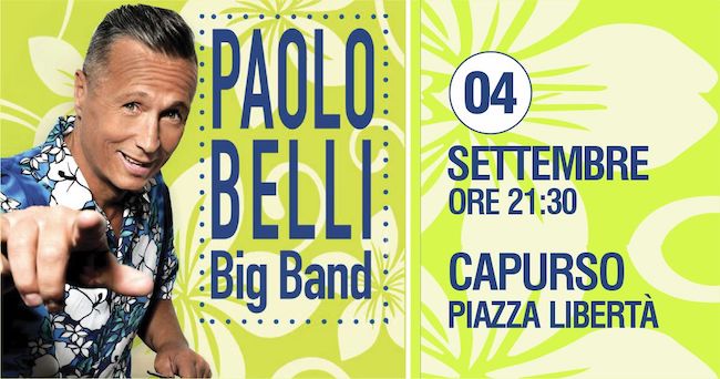 Paolo Belli con la sua Big band in concerto a Capurso