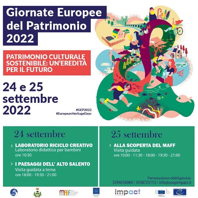 Giornate Europee del Patrimonio 2022, le iniziative a Francavilla Fontana