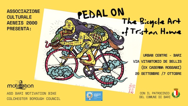 “Pedal On: The Bicycle Art of Tristan Howe” a Bari