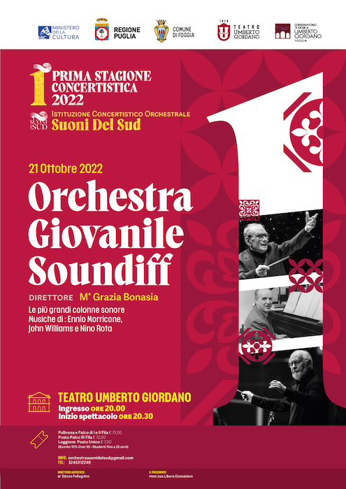 Foggia, il 21 ottobre l’Orchestra giovanile Soundiff in concerto Foggia, il 21 ottobre l’Orchestra giovanile Soundiff in concerto