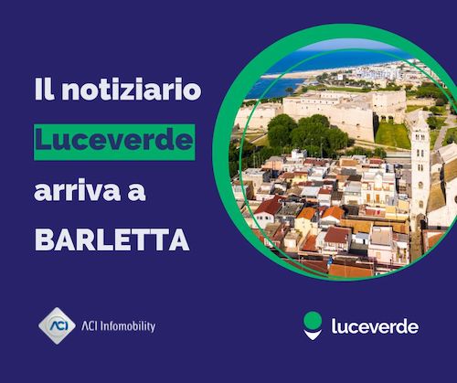 “Luceverde”, parte a Barletta il servizio ACI di informazione sulla mobilità in tempo reale “Luceverde”, parte a Barletta il servizio ACI di informazione sulla mobilità in tempo reale