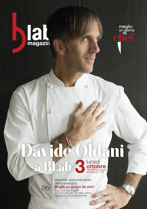 Foggia, il 3 ottobre Davide Oldani a “Meglio un giorno da chef”