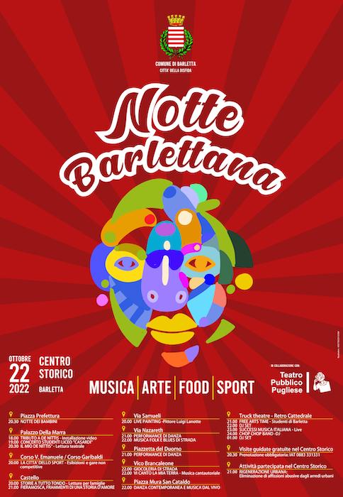 “Notte Barlettana”, il 22 ottobre tanti gli eventi di carattere culturale e ludico-sportivo