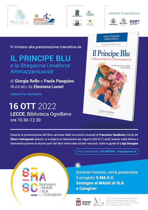“Il Principe Blu e la Stregaccia Levaforze Ammazzamuscoli”, la presentazione a Lecce “Il Principe Blu e la Stregaccia Levaforze Ammazzamuscoli”, la presentazione a Lecce