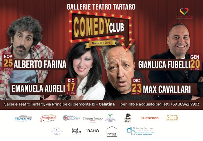 Galatina, “Comedy Show Club”: il 17 dicembre in scena Emanuela Aureli