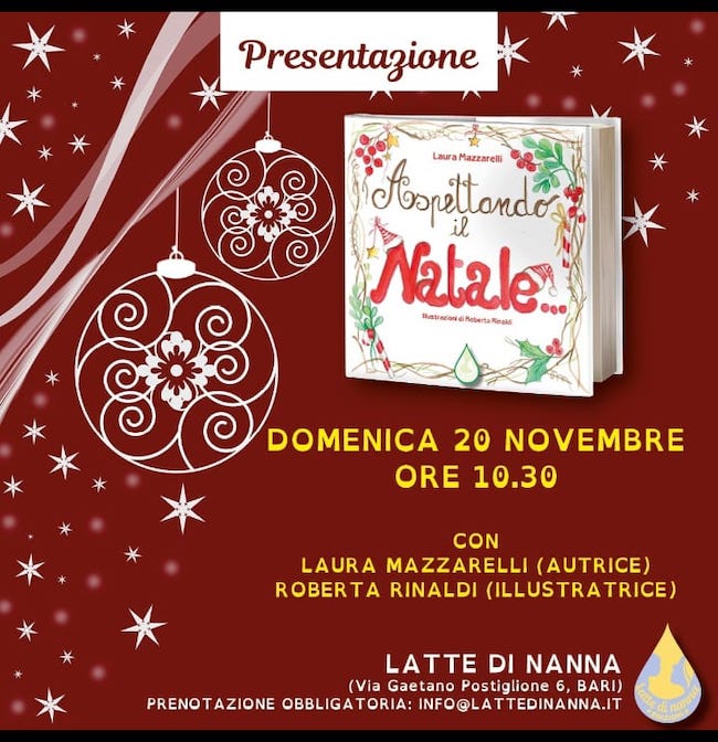 “Aspettando il Natale” di Laura Mazzarelli: la presentazione a Bari