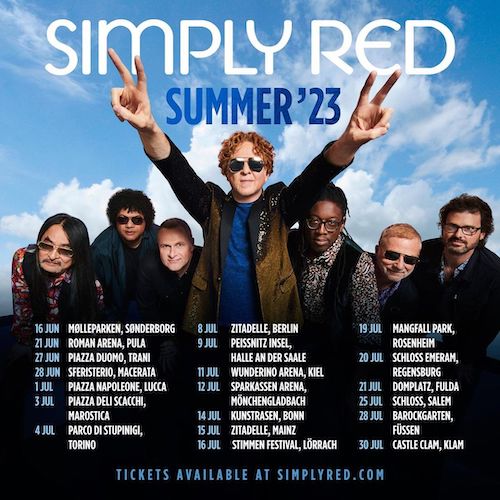 Simply Red in concerto a Trani il 27 giugno 2023