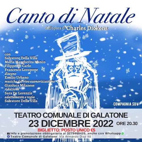A Galatone vanno in scena “Canto di Natale” e “Il Piccolo Principe”