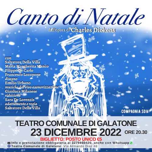 A Galatone vanno in scena “Canto di Natale” e “Il Piccolo Principe” A Galatone vanno in scena “Canto di Natale” e “Il Piccolo Principe”