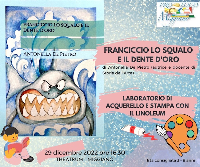 “Franciccio Lo Squalo e il Dente D’Oro”, la presentazione a Miggiano